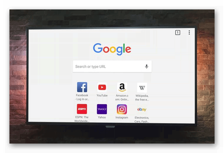 Изображение Google Chrome для телевизора