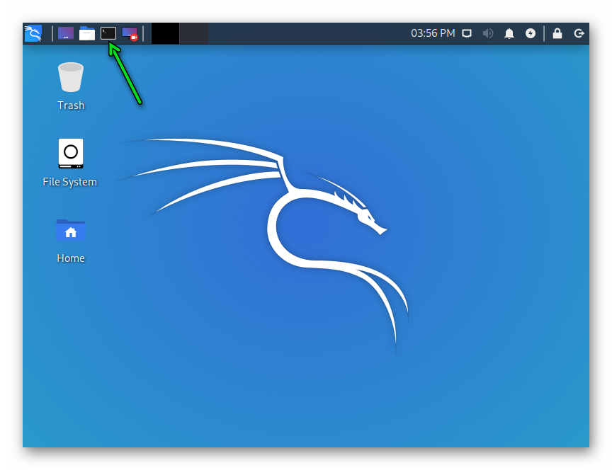 Иконка для запуска терминала для Kali Linux